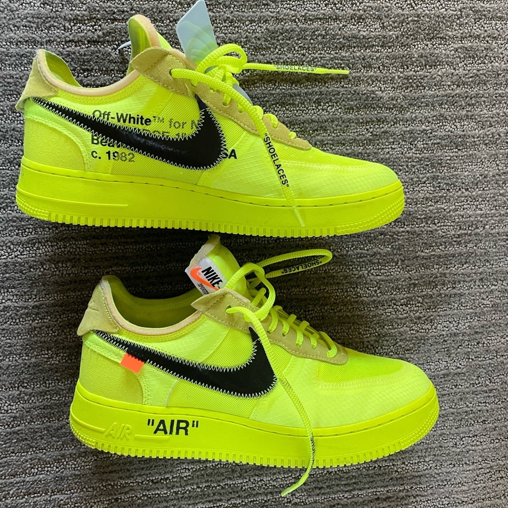Nike x Off-White Air Force “the ten” Volt - Virgil - Size: 10.5